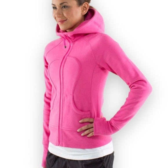 Tops - Lululemon Pink Scuba Hoodie *Stretch size 10